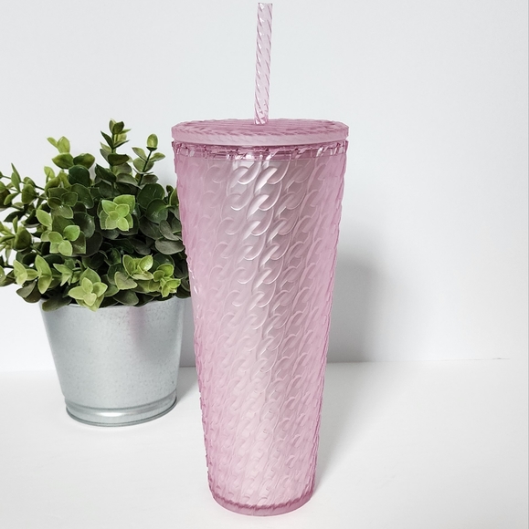 Starbucks Gel Pearl Pink Chainlink Venti Tumbler - Picture 6 of 7